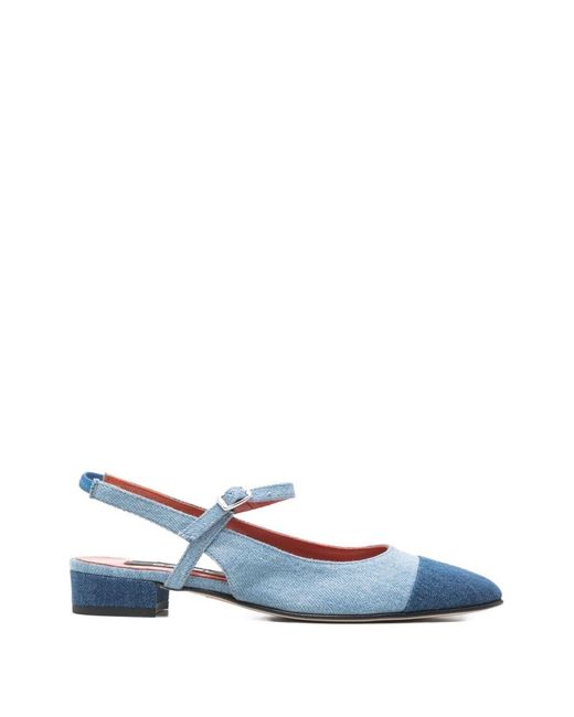CAREL PARIS Blue Oceano Slingback Ballets