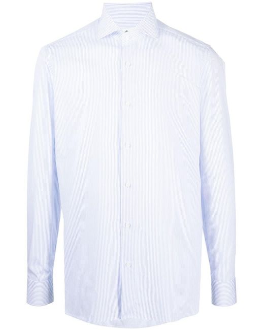 Luigi Borrelli Napoli White Cotton Shirt for men