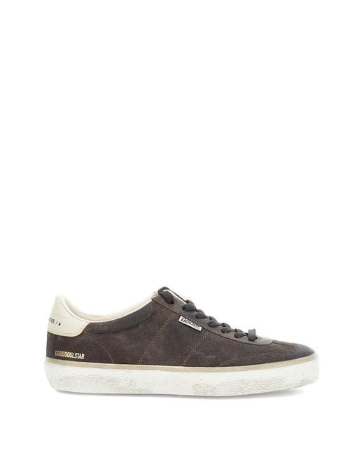 Golden Goose Deluxe Brand Gray Soul-Star Leather Sneakers for men