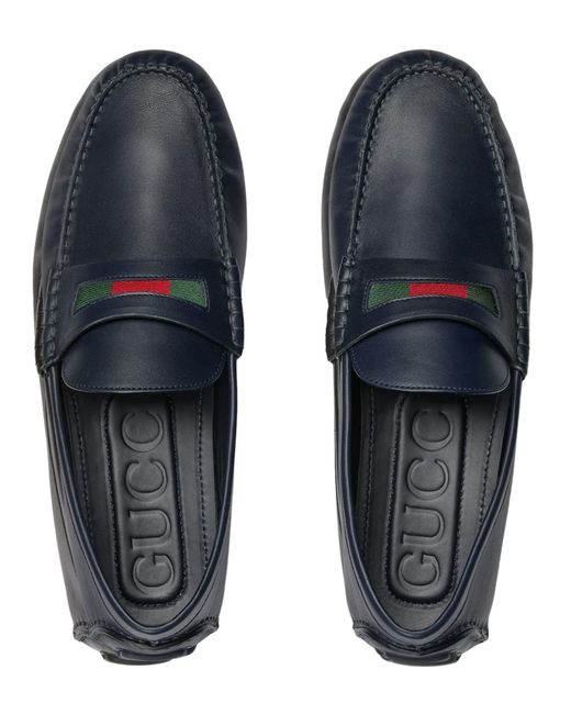 Gucci Blue Driver Moccasin for men