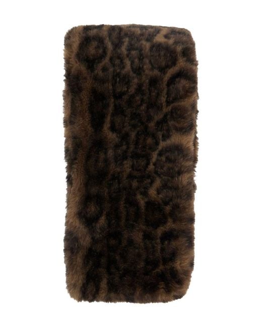 Apparis Black Kai Leopard Scarf