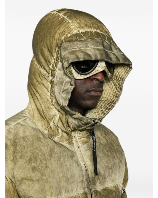 C P Company Green Short Down Jacket for men