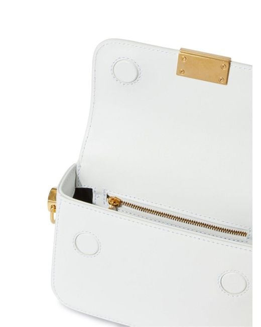 Off-White c/o Virgil Abloh White Off- Binder Small Leather Shoulder Bag