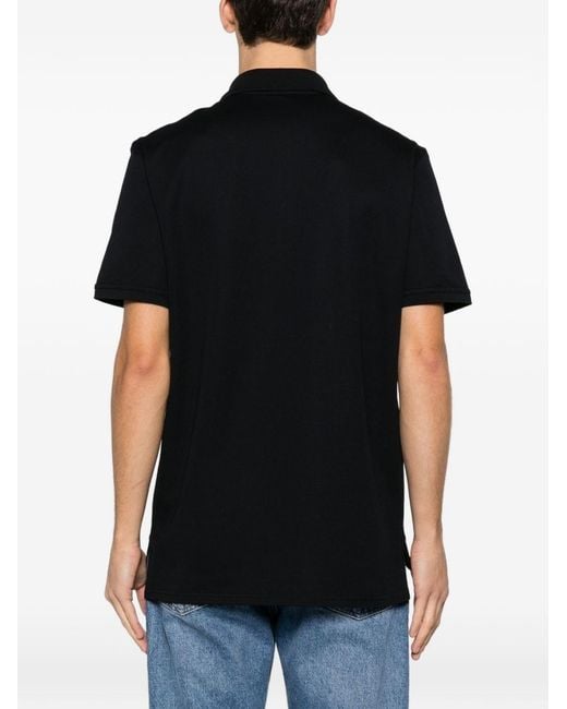 Givenchy Black Cotton Polo Shirt for men