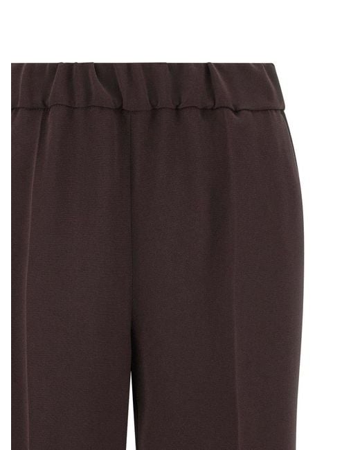 Alberto Biani Brown Wide-Leg Trousers