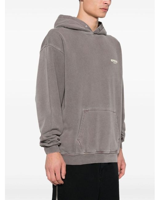 Represent Gray Hoodie With Logo for men