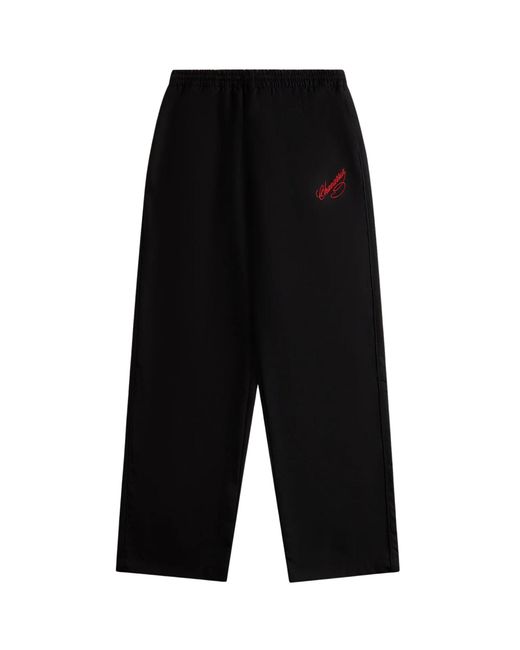 Willy Chavarria Black Track Pants for men