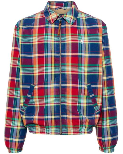 Polo Ralph Lauren Red Cotton Checked Shirt Jacket for men