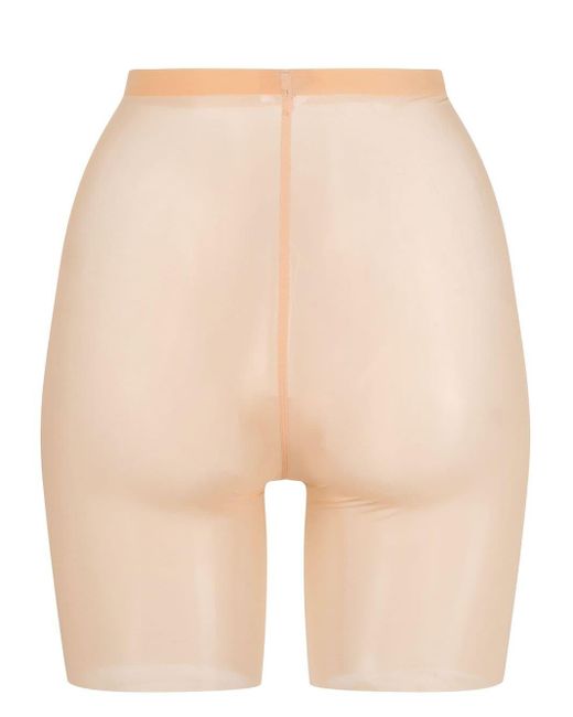Wolford Natural Neutral Tulle Control Shorts - Women's - Polyamide/spandex/elastane