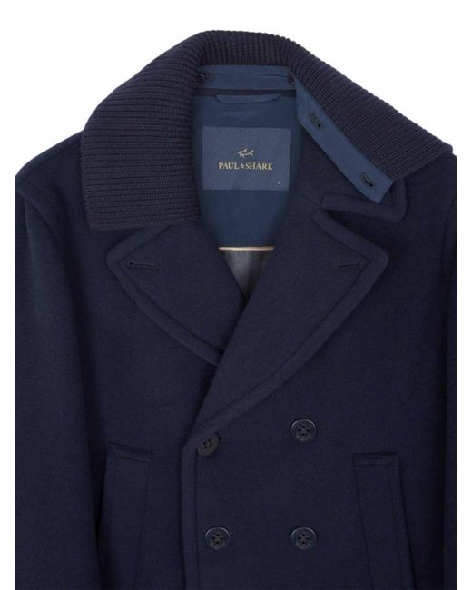 Paul & Shark Blue Wool And Cashmere Jacket for men