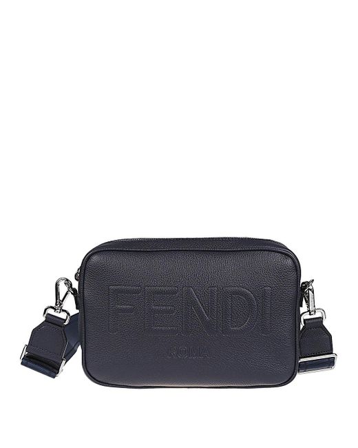 Fendi Blue Logo Bag for men
