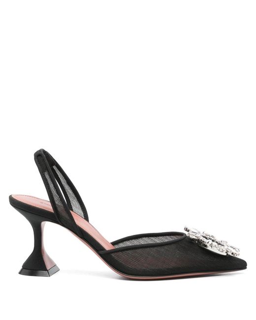 AMINA MUADDI Black Begum Slingback Pumps