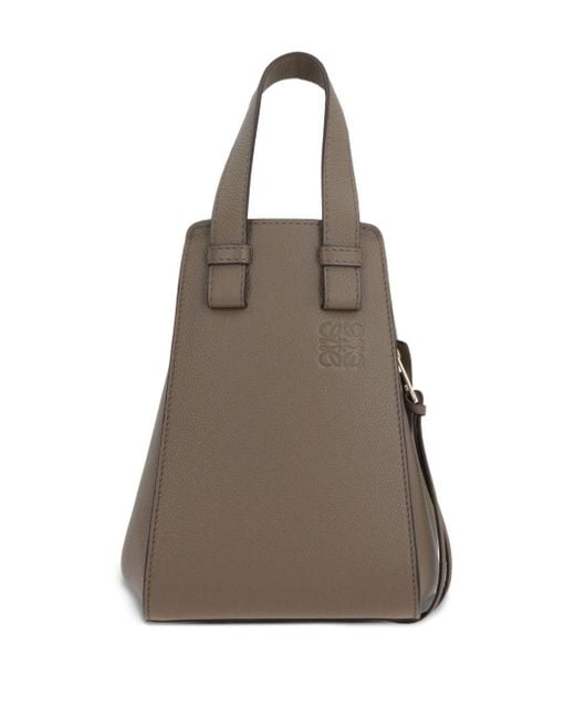 Loewe Brown Hammock Calfskin Top-Handle Tote Bag