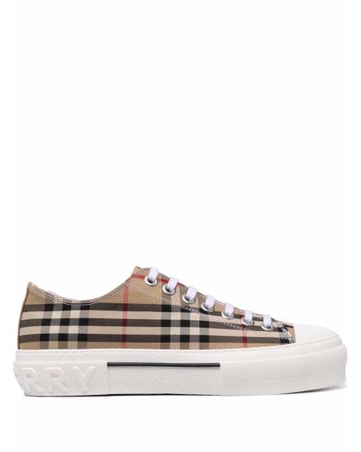 Sneaker Check di Burberry in Brown da Uomo