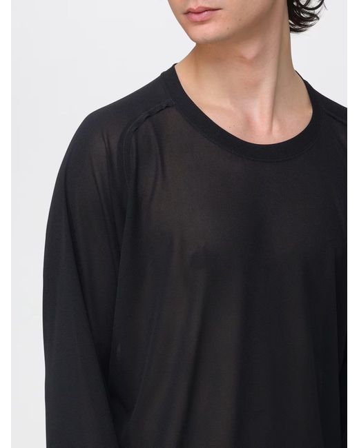 Needles Black Transparent T-Shirt for men