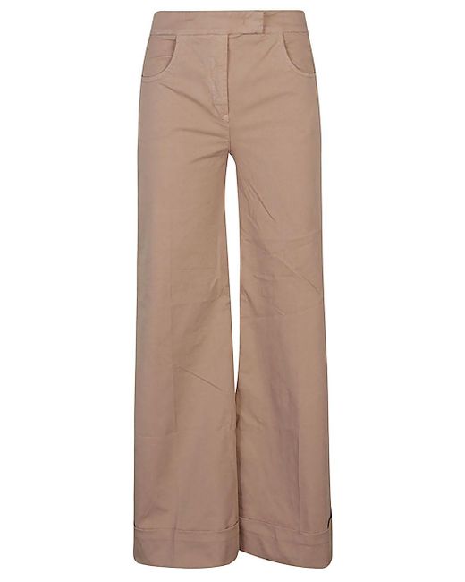Pantalone In Cotone di Via Masini 80 in Brown