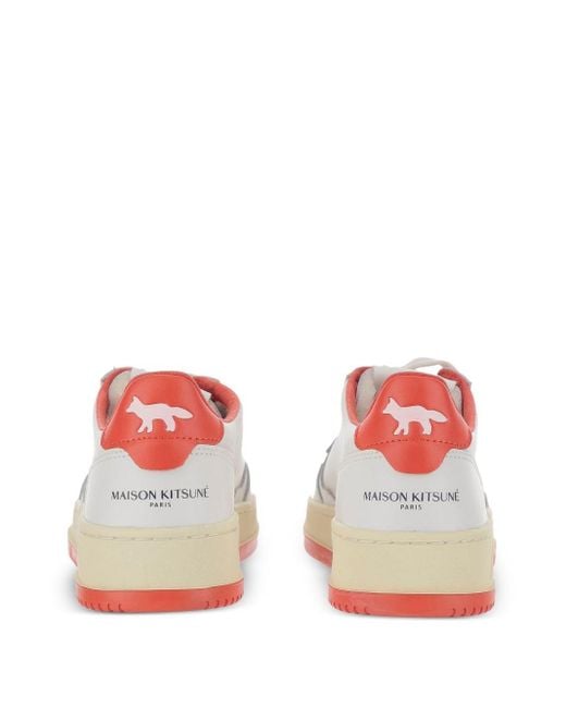 Autry X Maison Kitsune White Medialist Low Sneakers
