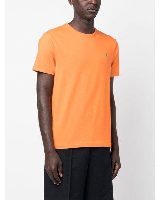 Polo Ralph Lauren Orange Cotton T-shirt for men