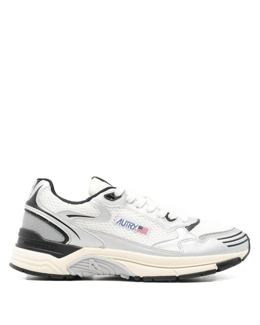 Autry White Hyperway Low Sneakers for men