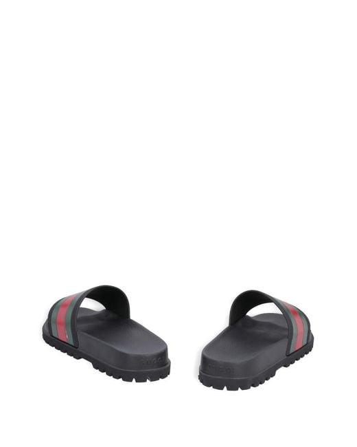 Gucci White Pool Slides for men