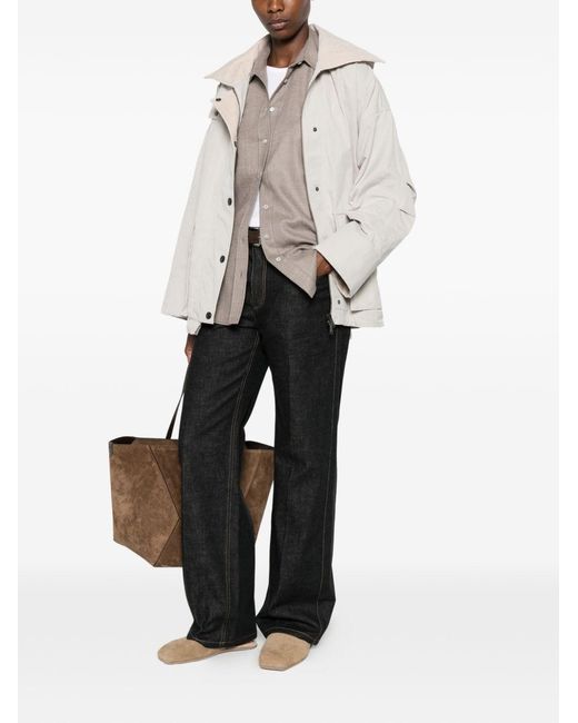 Brunello Cucinelli White Padded Parka Coat