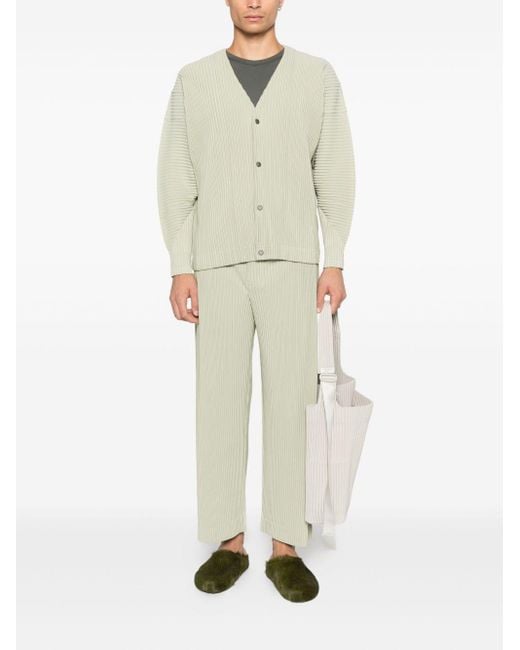 Homme Plissé Issey Miyake White Homme Plisse' Issey Miyake Pleated Trousers for men