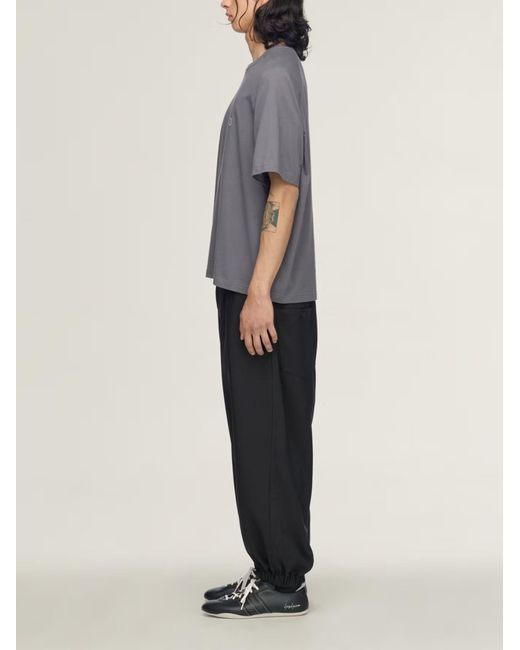 Y-3 Black Sport Uniform Cuffed Pants for men