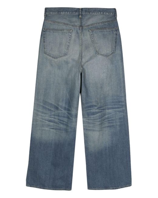 Junya Watanabe Blue High-waisted Straight-leg Jeans for men