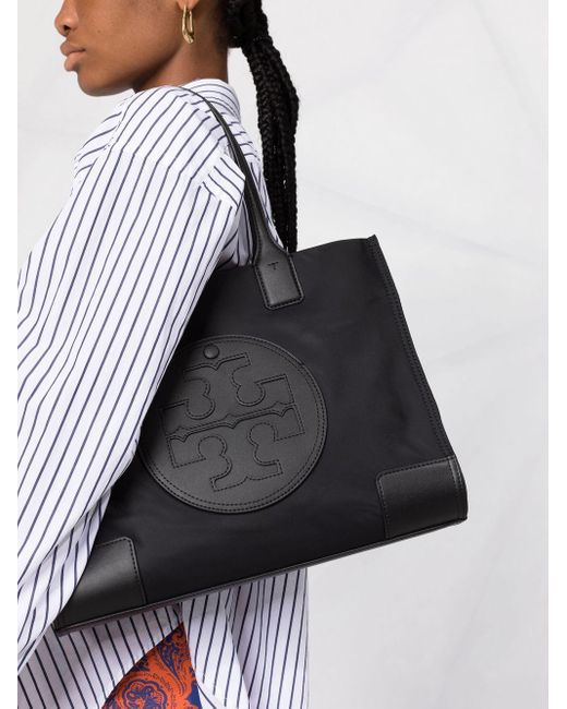 Tory Burch Ella Small Nylon Tote Bag in Black Lyst