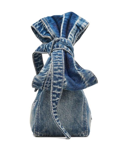 Marc Jacobs Blue The Mini Sack Denim Handbag