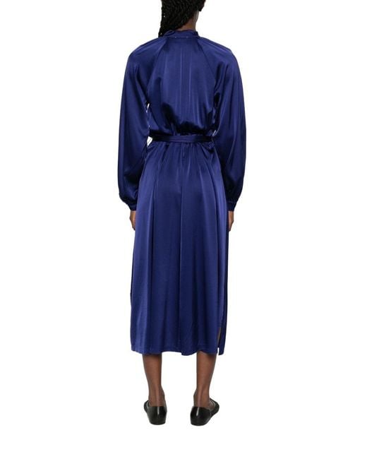 Forte_forte Blue Silk Long Dress
