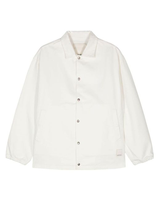 Emporio Armani White Cotton Jacket for men