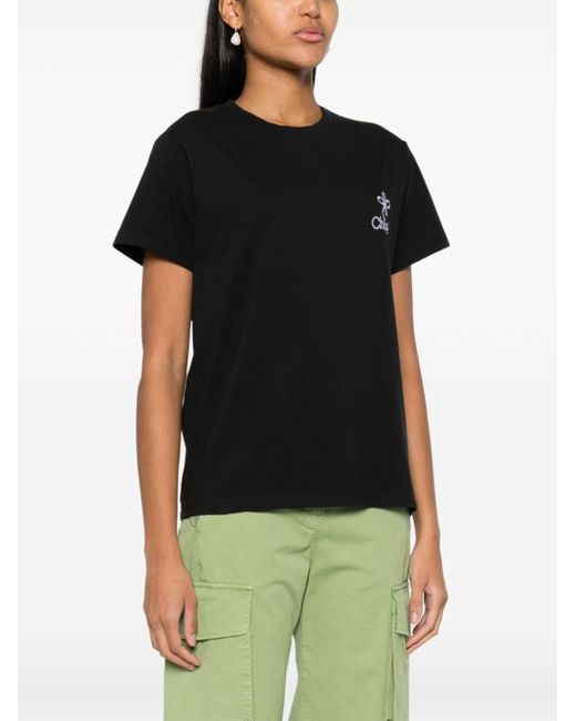Chloé Black Logo Cotton T-Shirt