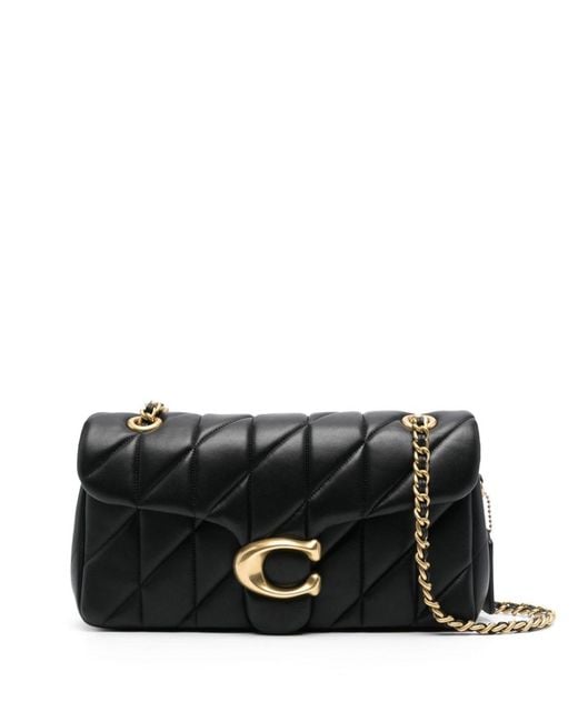 COACH Black Tabby 26 Leather Crossbody Bag