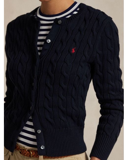 Polo Ralph Lauren Blue Ralph Lauren Crewneck Cardigan