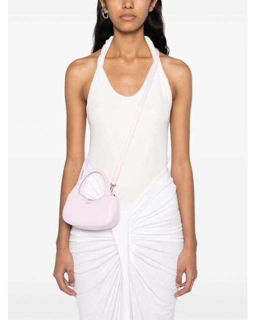 Coperni Pink Micro Baguette Swipe Leather Handbag