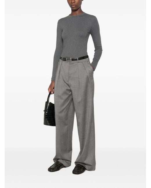 Brunello Cucinelli Gray Cotton T-Shirt