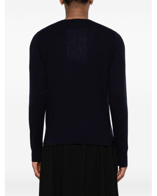 Extreme Cashmere Black Wool And Cashmere Crewneck Sweater