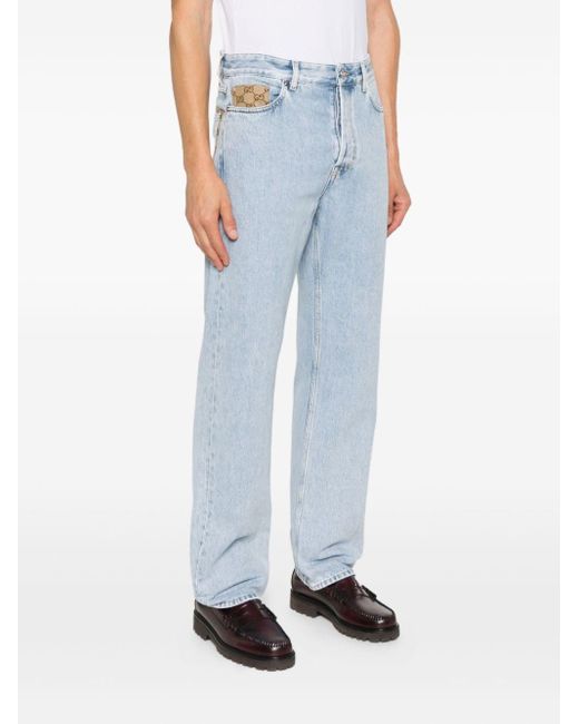 Gucci Blue Washed Denim Jeans for men