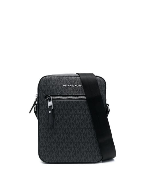 Michael Kors Black Henry Logo-print Flight Bag for men