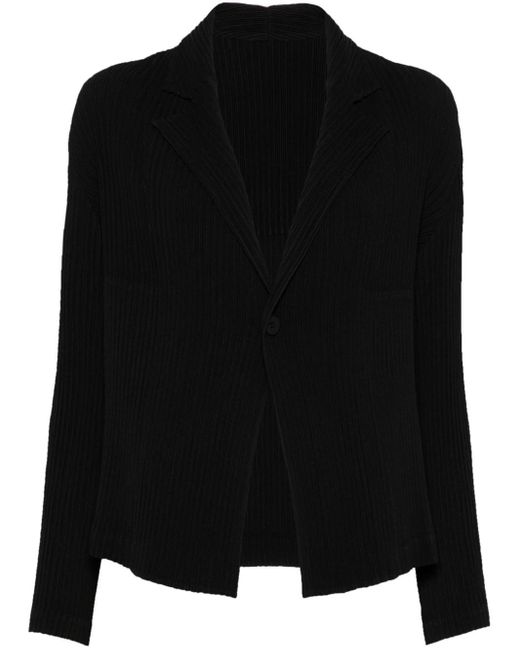 Blazer Plissettato di Issey Miyake in Black