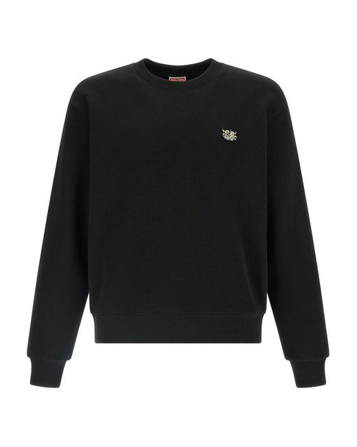 KENZO Black Wild Tiger Cotton Sweatshirt for men