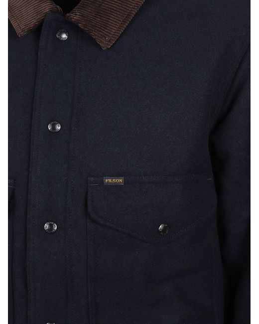 Filson Blue Jacket With Pockets for men