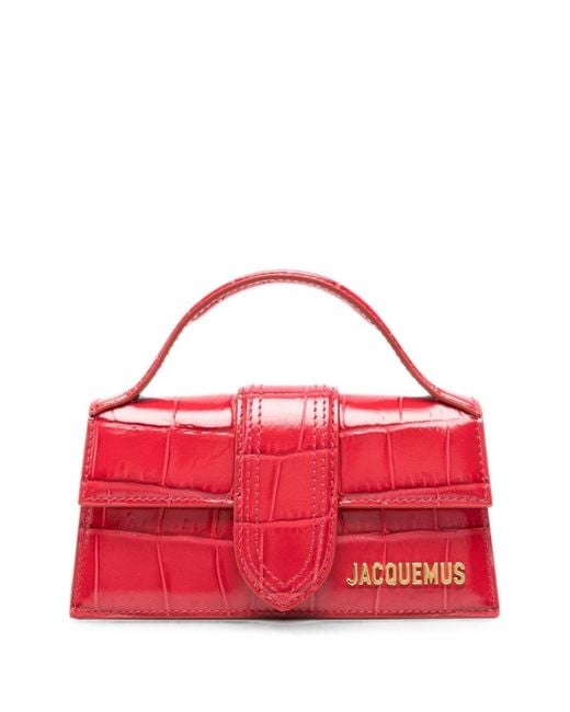 Jacquemus Red Le Bambino Leather Handbag