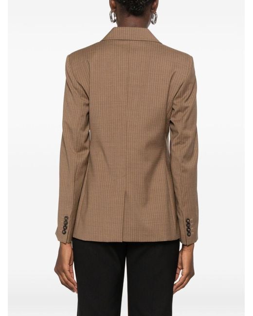 Max Mara Brown Wool Double-Breasted Jacket
