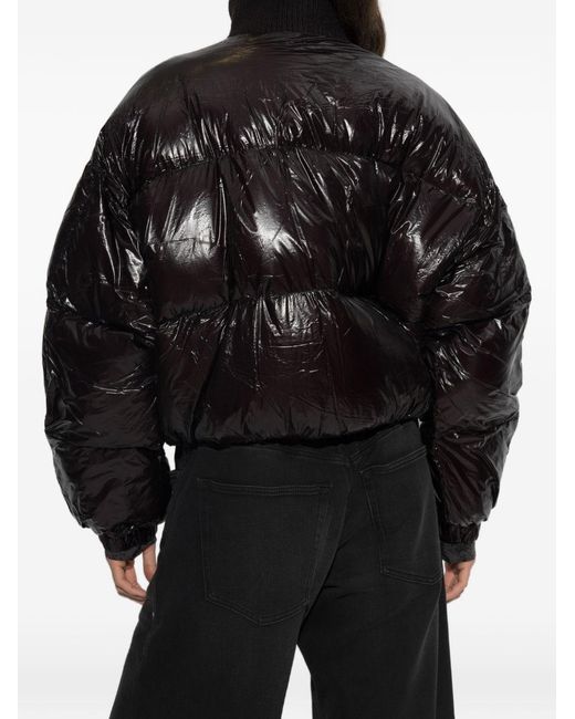DIESEL Black Short Puffer Down Jacket