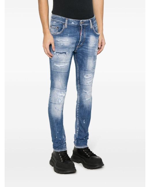 DSquared² Blue Super Twinky Skinny Jeans for men