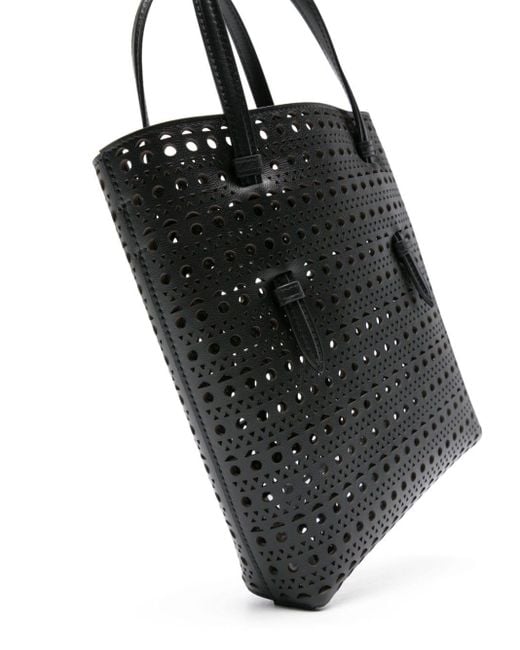 Alaïa Black Mina Ns Leather Bucket Bag