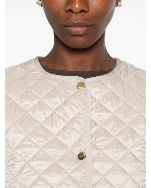 Max Mara Natural Quilted Blouson Jacket
