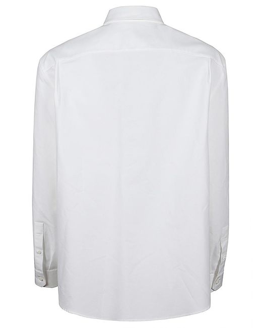 Loewe White Cotton Shirt for men